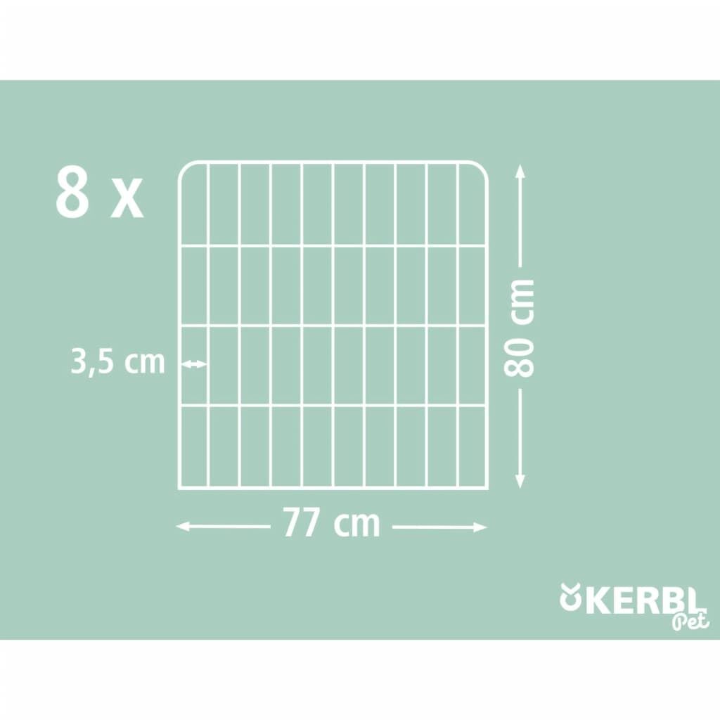 Kerbl Recinto Para Mascotas De Exterior Con Puerta Negro_2