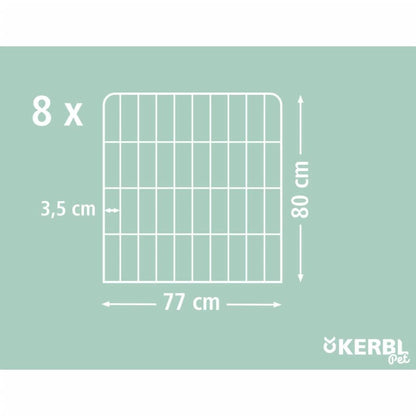 Kerbl Recinto Para Mascotas De Exterior Con Puerta Negro_2