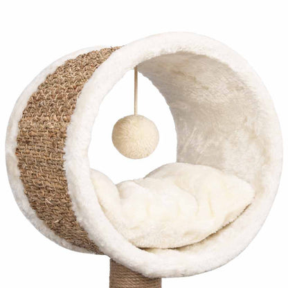 Vidaxl Árbol Para Gatos Túnel Superior Y Juguete Hierba Marina 56 Cm_4