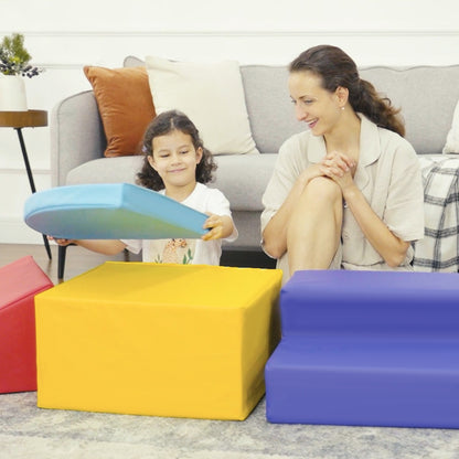 Bloques De Espuma Homcom Pu, Epe Multicolor 45.5x45.5x25 Cm_3