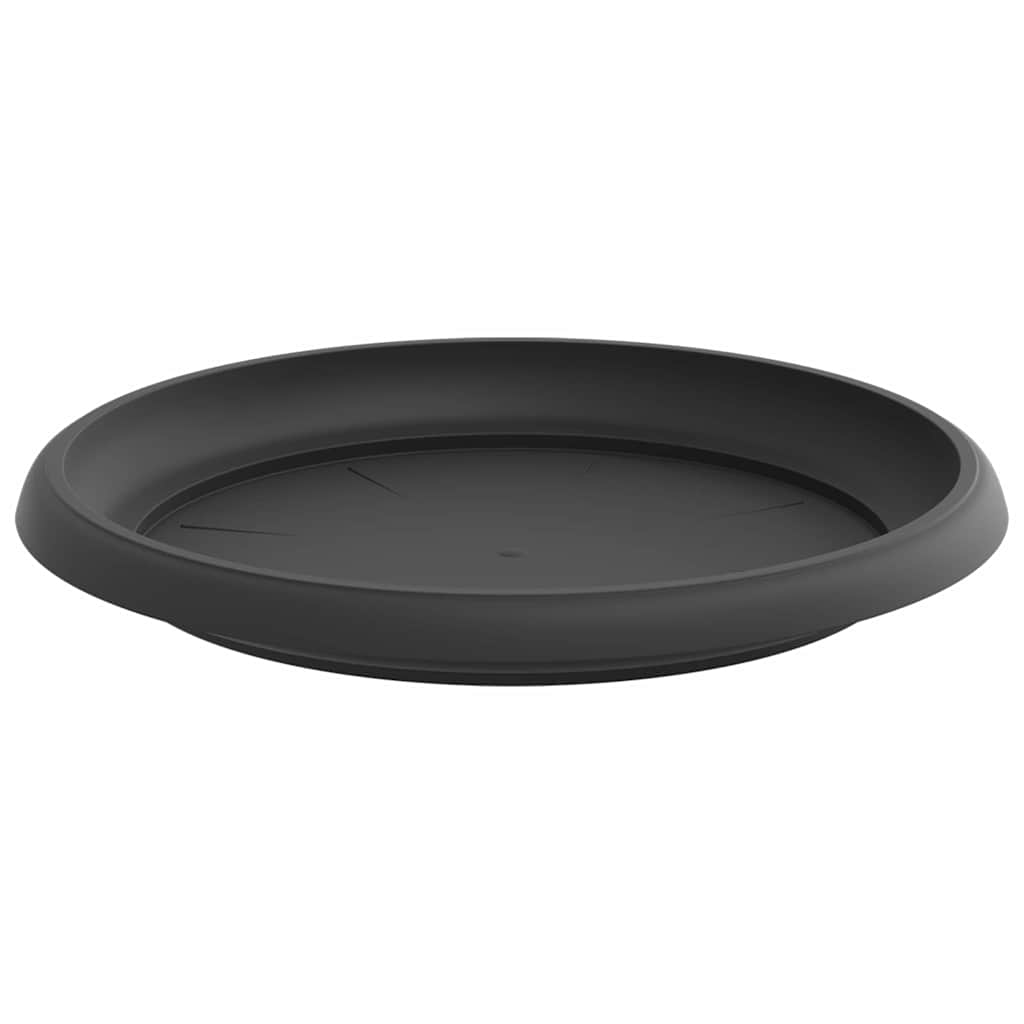 Bandeja Redonda Para Flores 6 Uds. Negro Ø 21,5 X 2,5 Cm_4