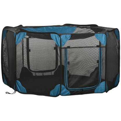 Pawhut Parque Plegable Para Perros 8 Paneles Con Bolsa De Transporte Ø154x76 Cm_0