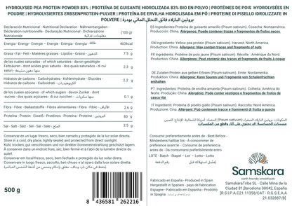 Proteína De Guisante Ultra Hidrolizada - 4kg (500g Envase Retail + 3,5kg Bolsa Granel De Recarga) | Proteína Vegetal_1