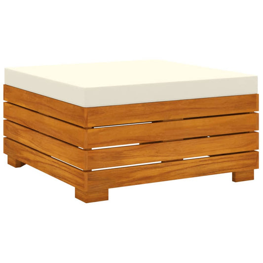 Muebles De Jardín 3 Piezas Con Cojines Madera Maciza De Acacia / Vetonek_0