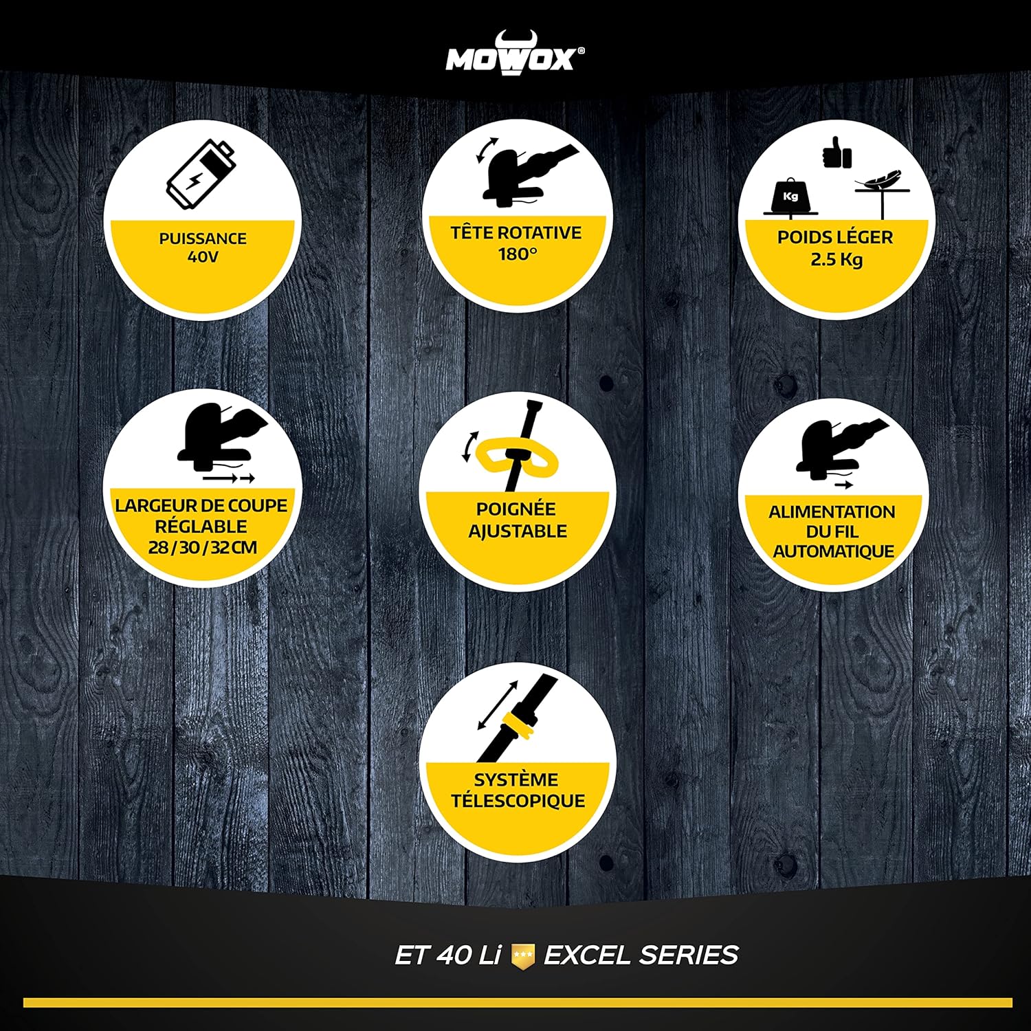 Mowox Recortabordes De Bateria 40 V, Ancho De Corte 32 Cm. No Incluye Bateria Ni Cargador_4