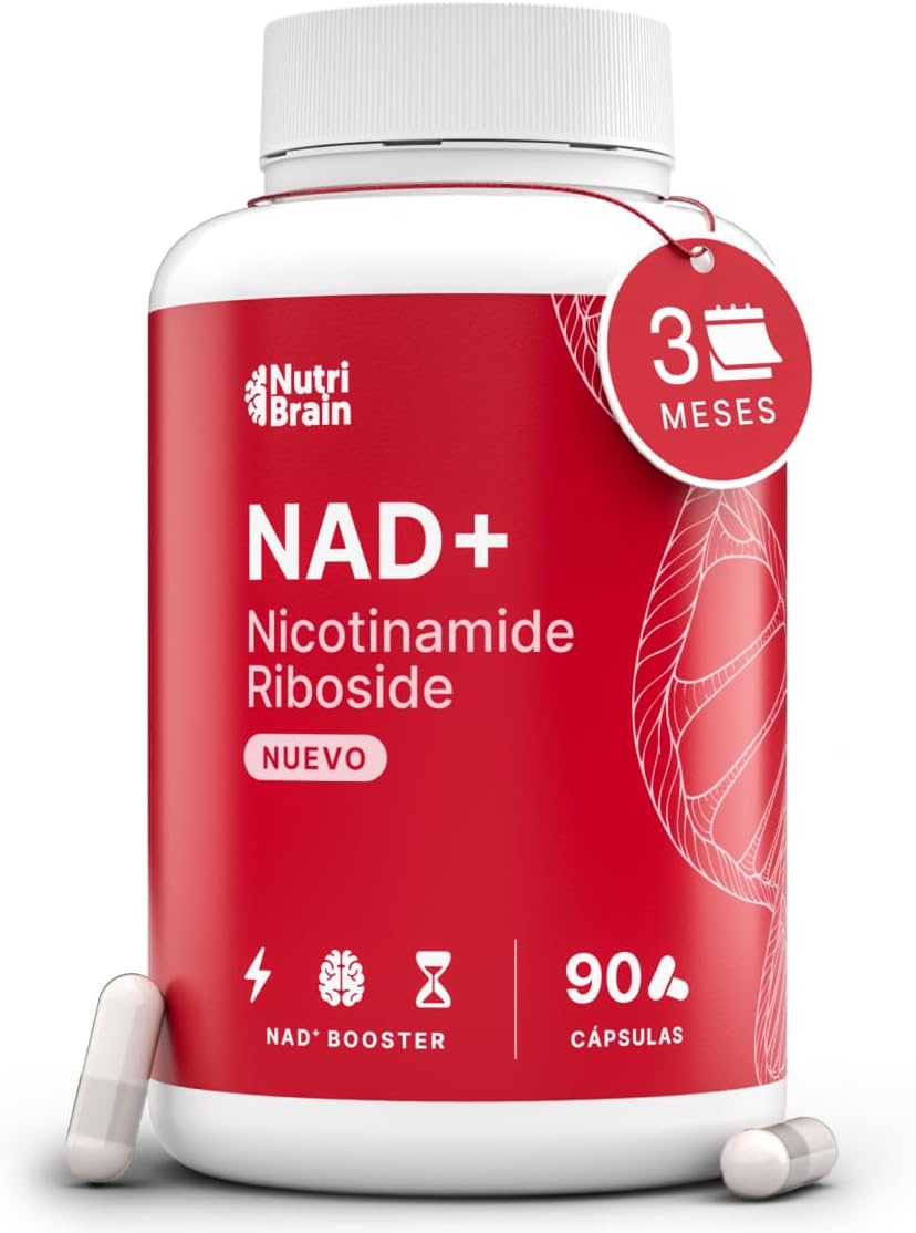Nad+ Nicotinamida Ribósido 300mg Puro 100% Nutribrain 90 Cápsulas_0