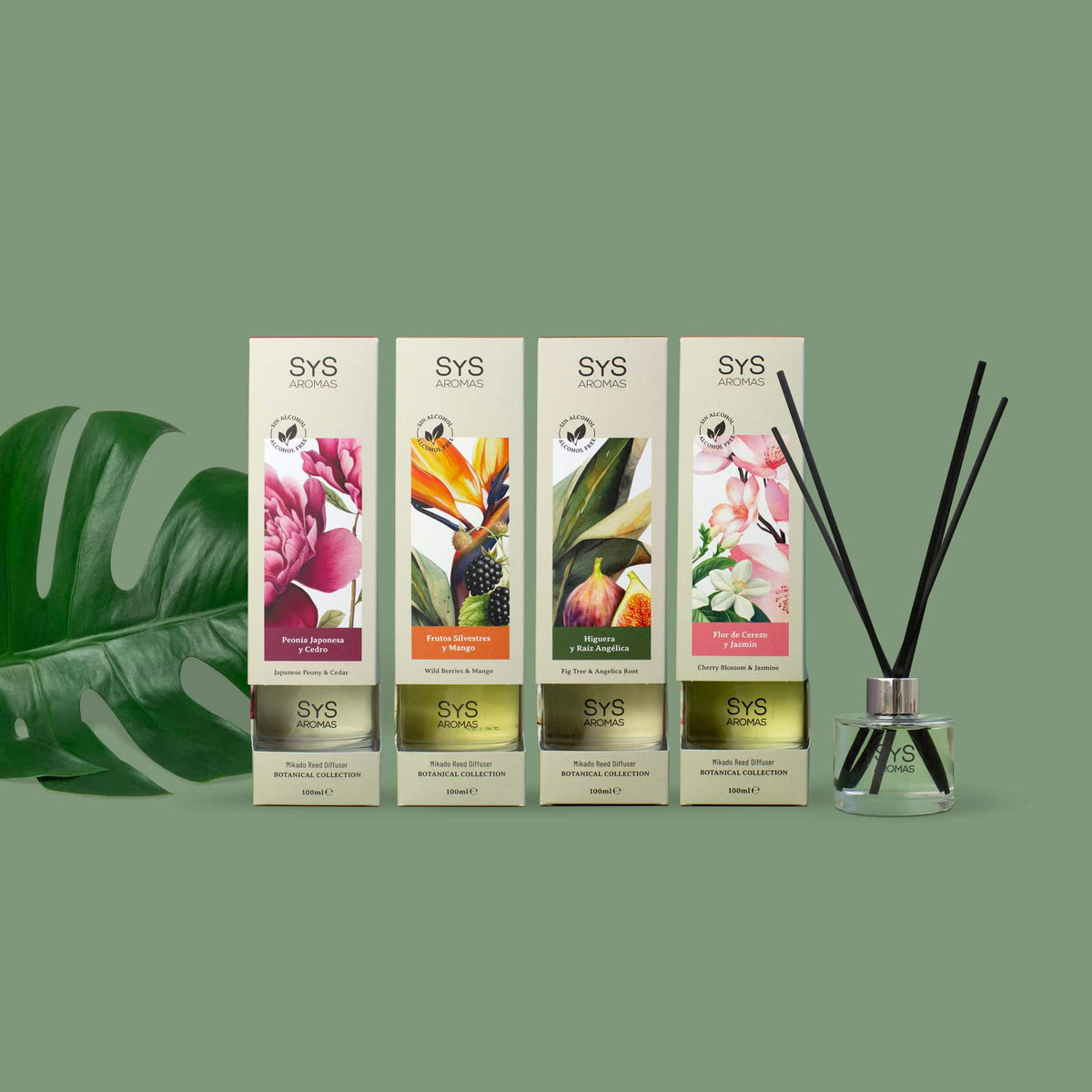 Ambientador Mikado Frutos Silvestres y Mango Botanical SYS Aromas 100 ml | Afrutado y Tropical | Sin Alcohol_3