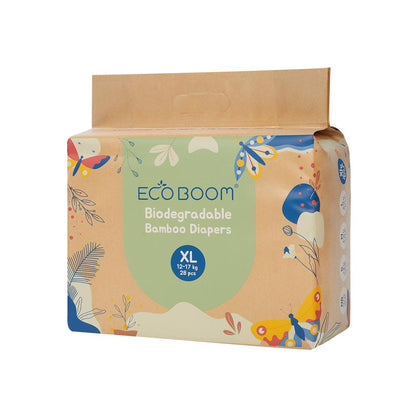 Pañal Ecológico de BAMBÚ Eco Boom Talla 5/XL (12-17 Kg) 112 unidades