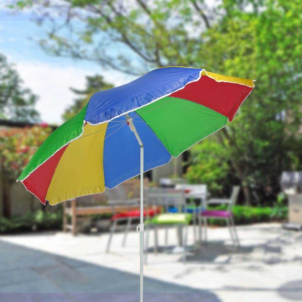 Hi Sombrilla De Playa Multicolor 150 Cm_1