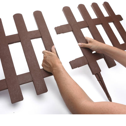 Pack 5 Mini Vallas Clickfence Lop Marrón - Ecológicas Y Versátiles 0,35x0,55x0,02 M / Multicolor_1