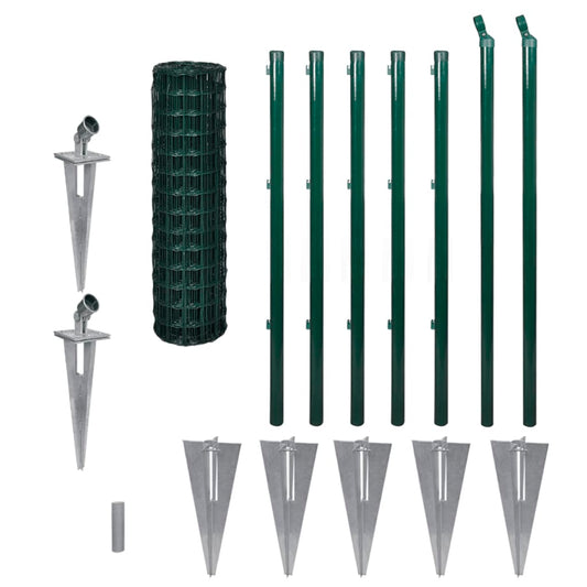 Set De Euro Valla Acero Verde 10x1 M / Vetonek_0