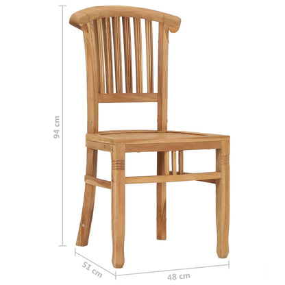 Vidaxl Juego De Comedor Para Jardín 7 Piezas Madera Maciza De Teca_2