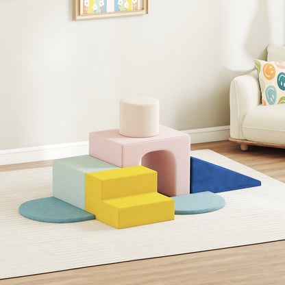 Aiyaplay Juego De 8 Bloques De Espuma Para Niños Fundas Lavables Multicolor_1
