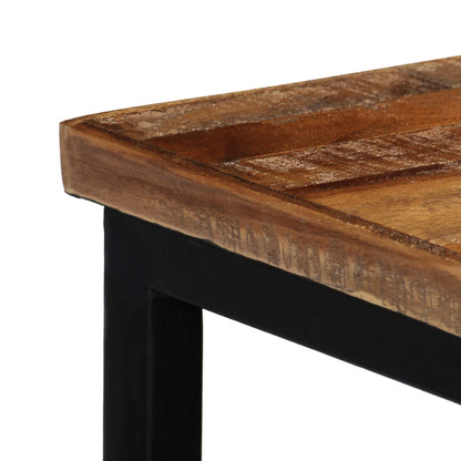 Mesa Consola De Teca Maciza Reciclada 90x30x76 Cm_3