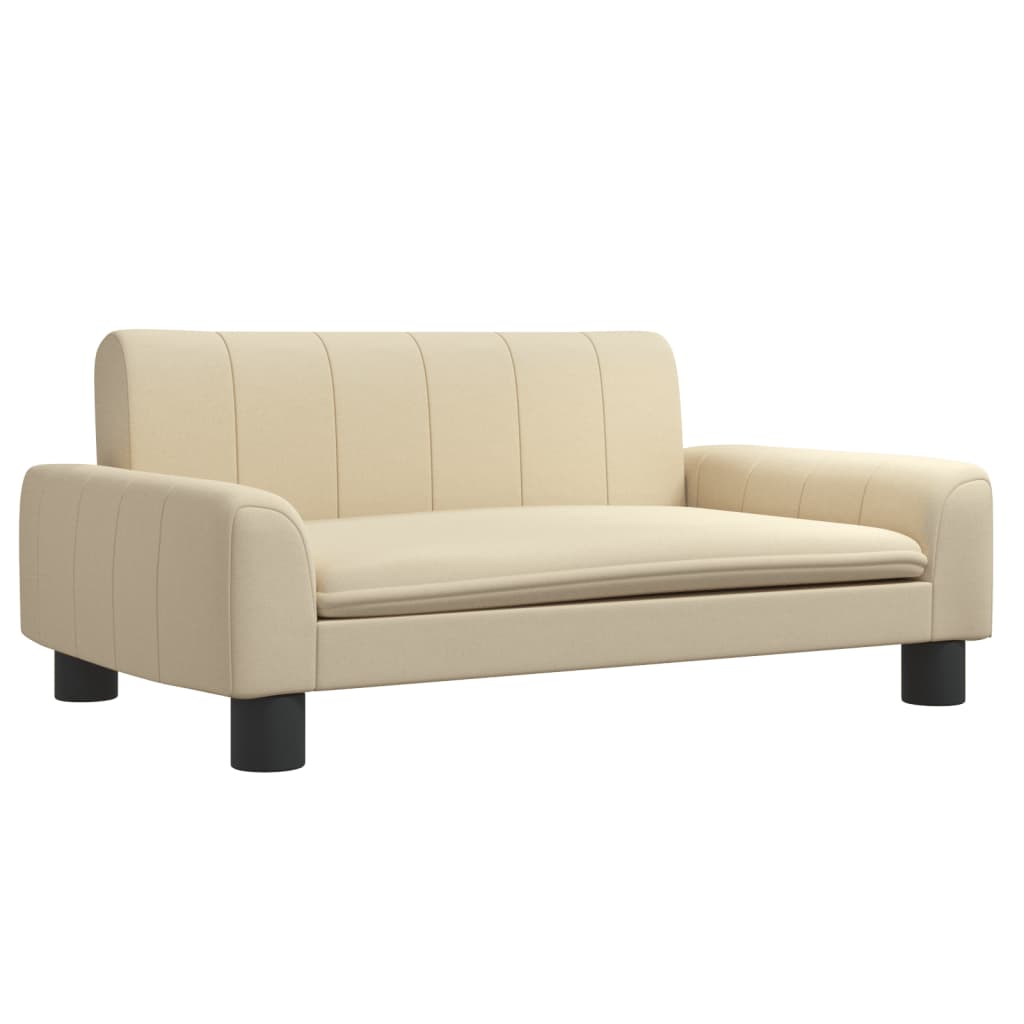 Cama Para Perros De Tela Crema 70x45x30 Cm / Vetonek_0