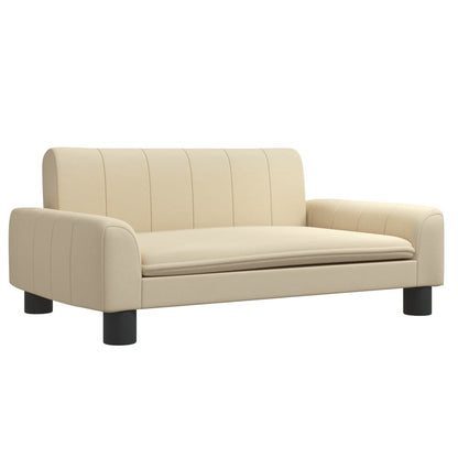 Cama Para Perros De Tela Crema 70x45x30 Cm / Vetonek_0