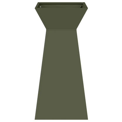 Maceta Pilar 2 Uds. Verde Oliva 35 X 35 X 73 Cm_5