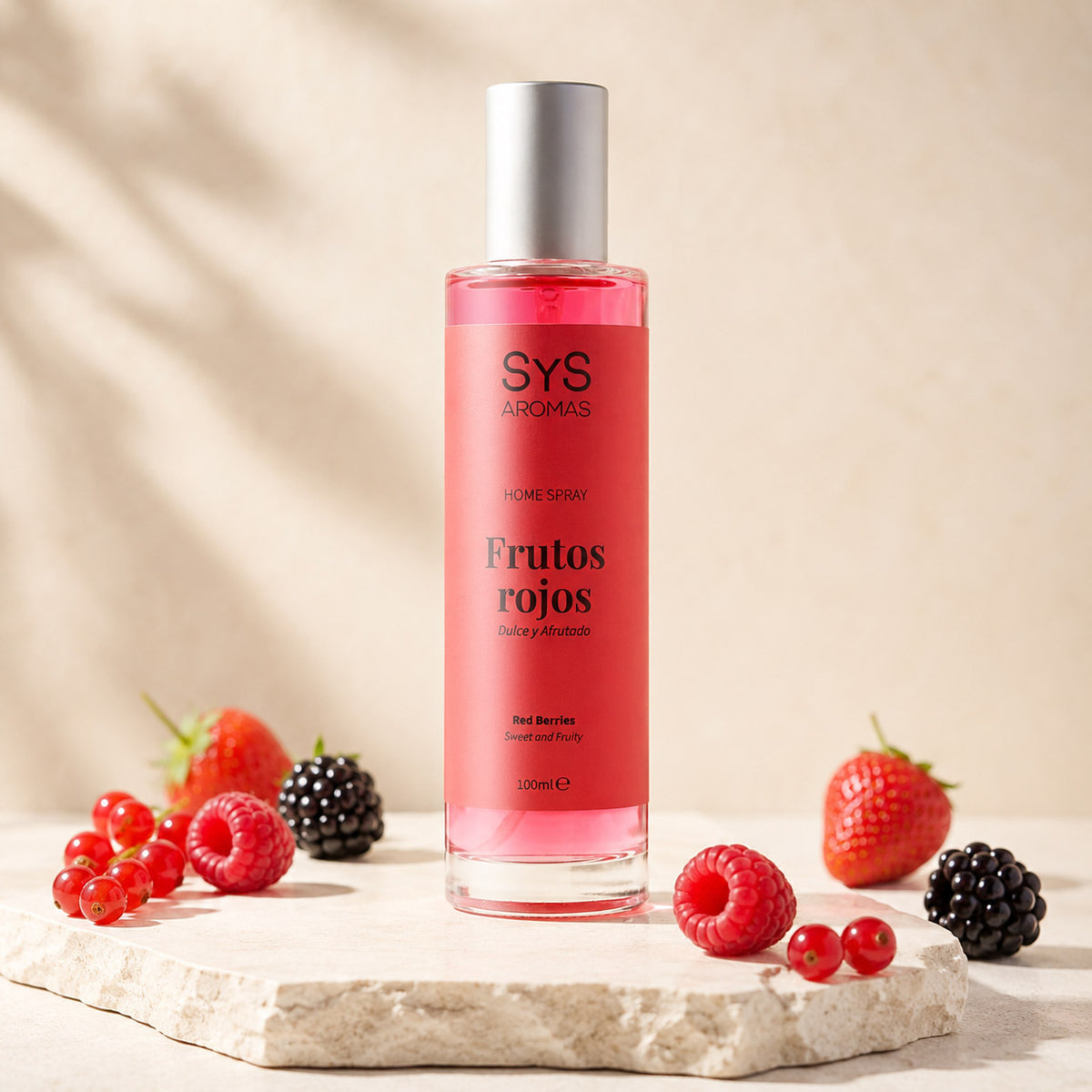 Ambientador Pulverizador Frutos Rojos Origins SYS Aromas 100 ml | Aroma Dulce y Afrutado | Energizante_1