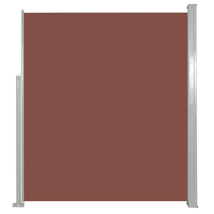 Vidaxl Toldo Lateral Retráctil De Jardín Marrón 120x500 Cm_0
