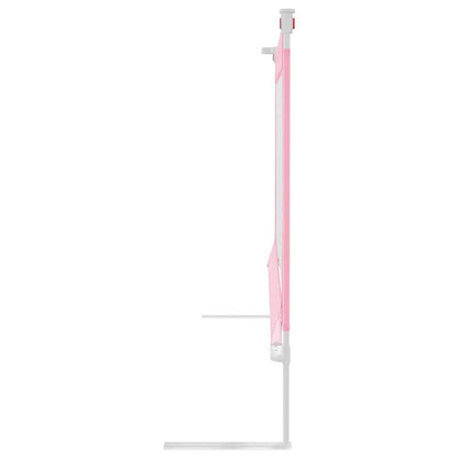 Vidaxl Barandilla De Seguridad Cama De Niño Rosa Tela 140x25 Cm_3