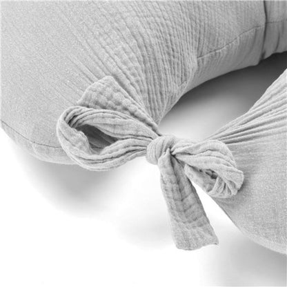 Cojín De Lactancia Muselina Con Fibra De Silicona Gris