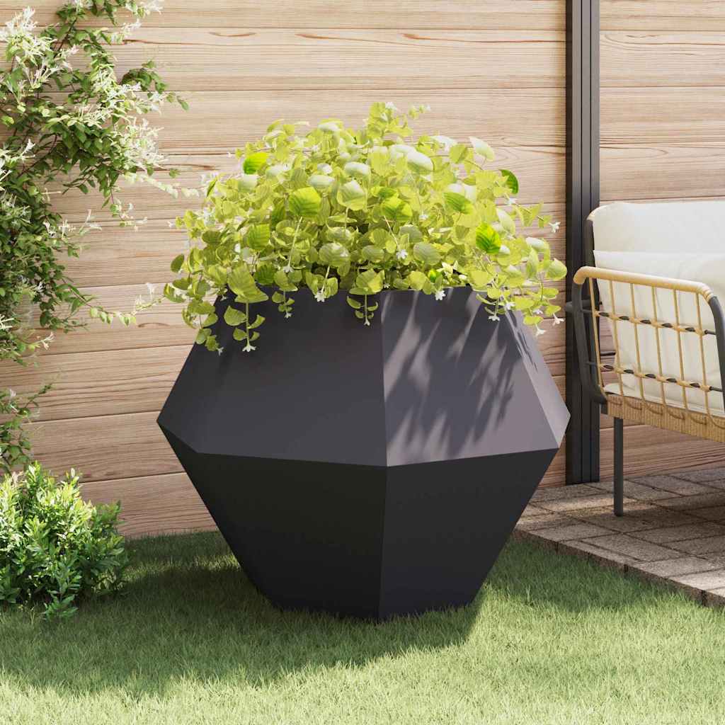 Jardinera 2 Pcs Antracita 100 X 100 X 80 Cm Acero_3