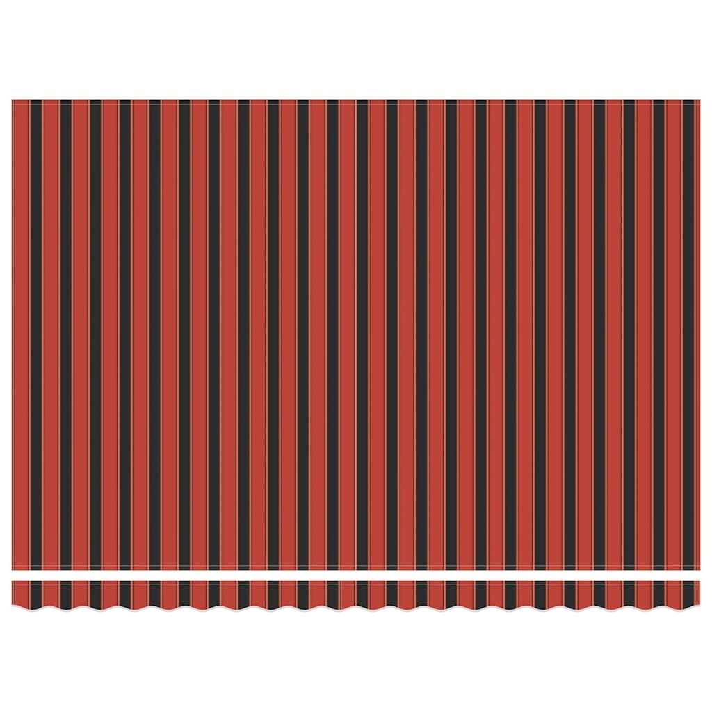 Toldo Retráctil Aluminio Y Tela Naranja Y Marrón 4,5x3 M_2