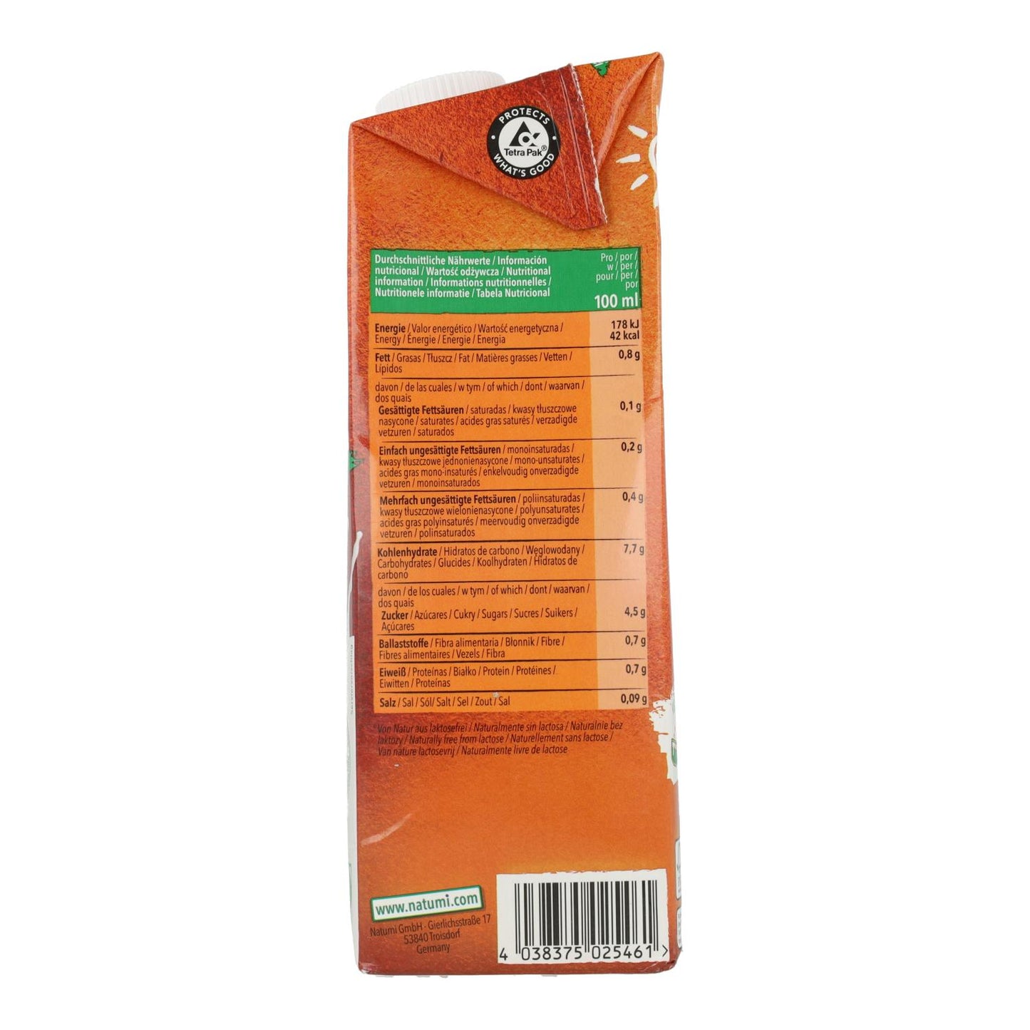 Bebida Avena Sin Gluten BIO Natumi 1 L