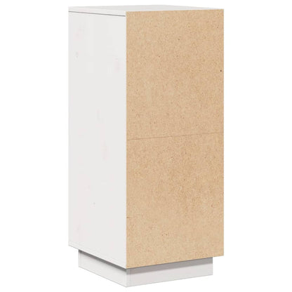 Aparador De Madera Maciza De Pino Blanco 31,5x34x75 Cm / Vetonek_0