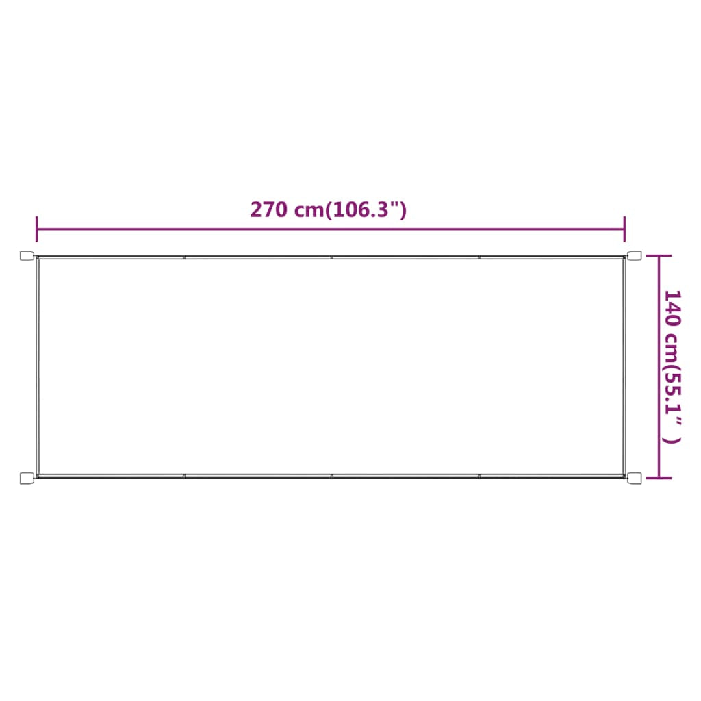 Vidaxl Toldo Vertical Terracota Tela Oxford 140x270 Cm_2
