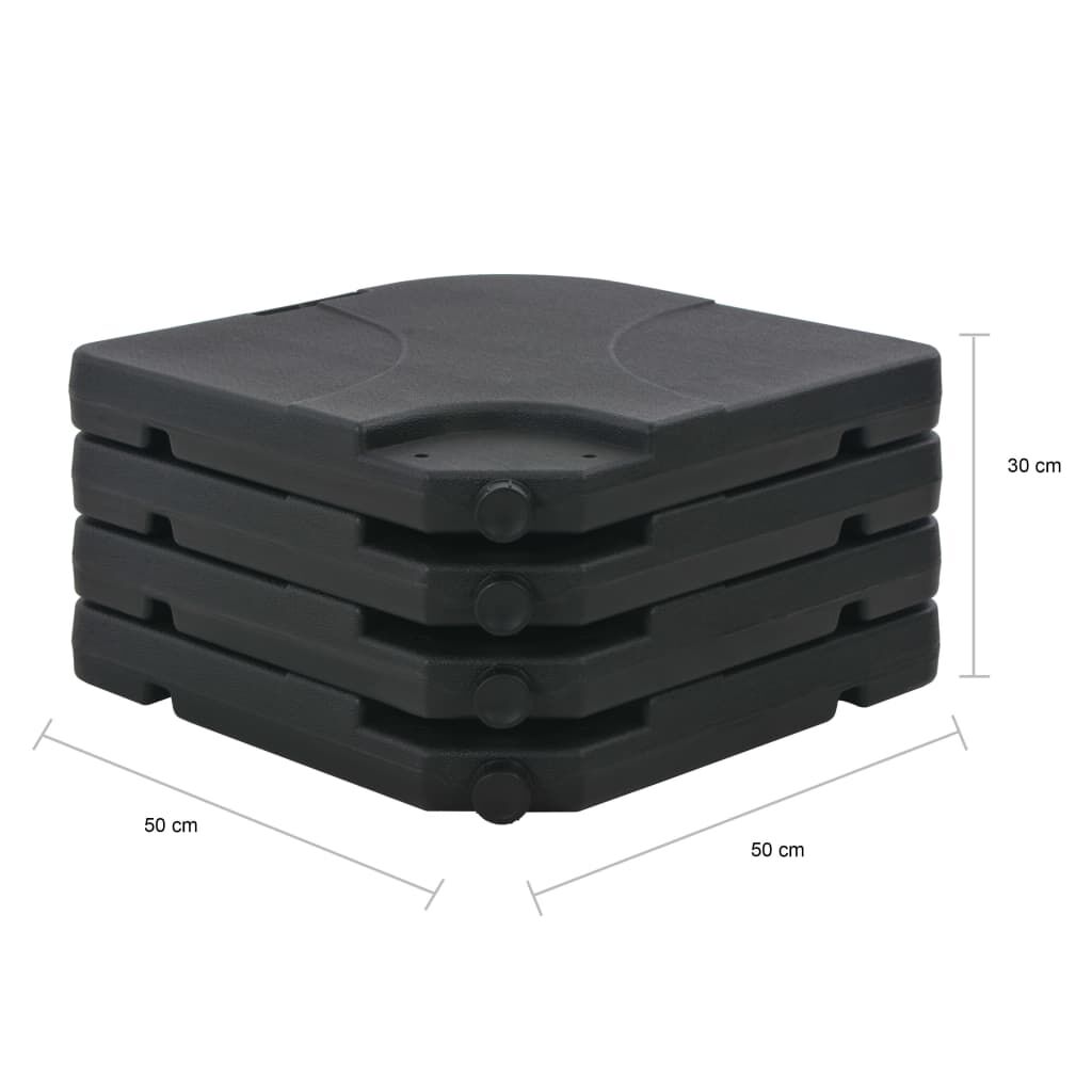 Vidaxl Sombrilla De Jardín Con Base Portátil Gris Antracita_2