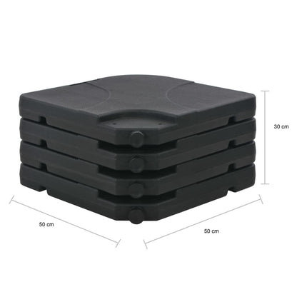 Vidaxl Sombrilla De Jardín Con Base Portátil Gris Antracita_2