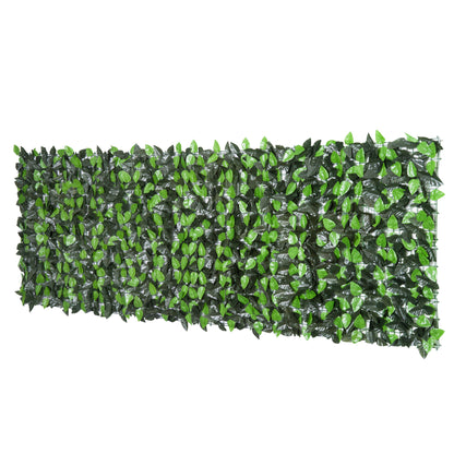 Seto Artificial En Rollo Para Balcón Valla Jardín Outsunny 3x1m Verde_0