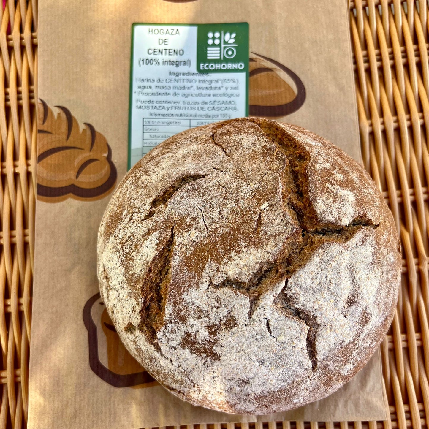 Pan alemán centeno ecológico integral