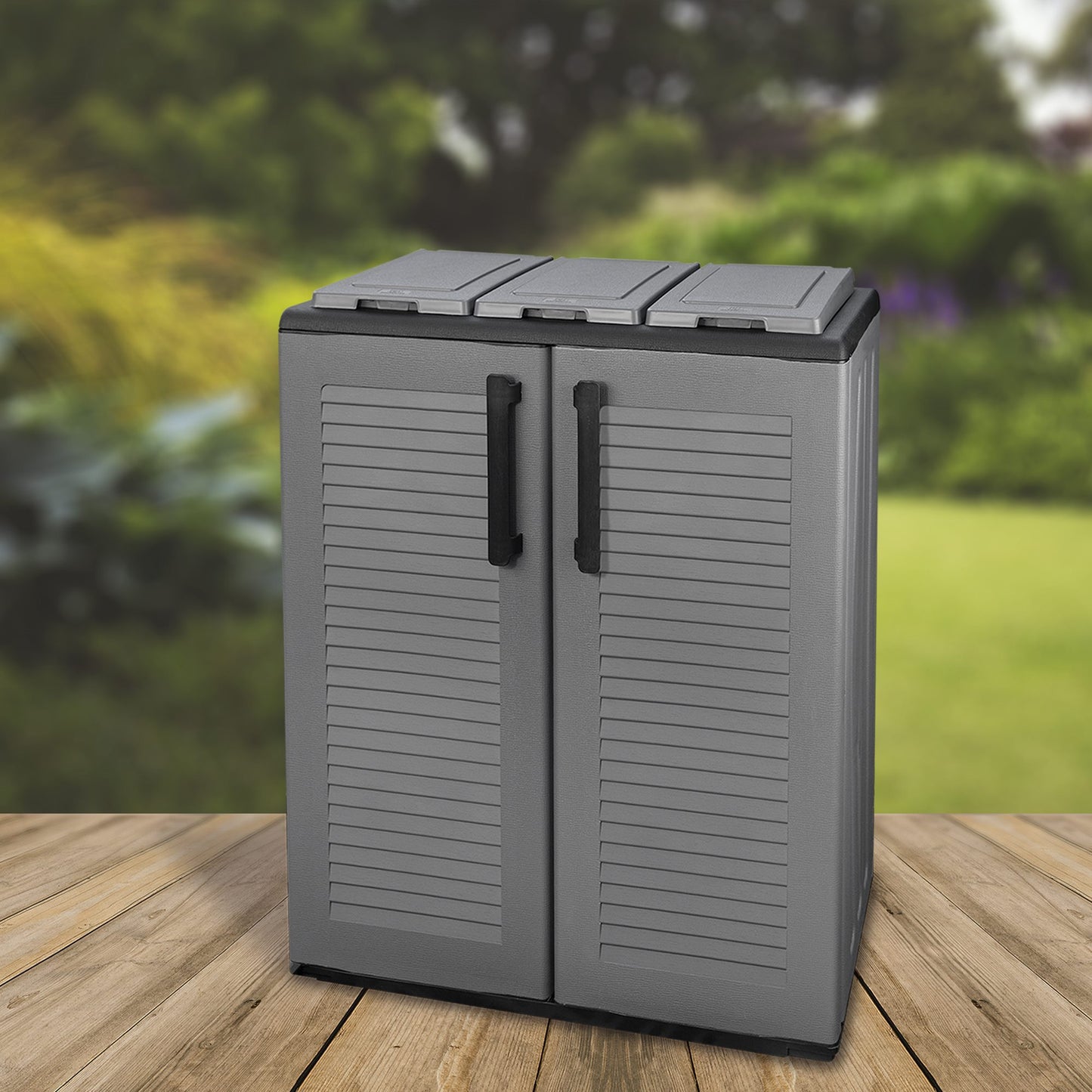 Armario De Media Altura En Polipropileno De La Linea Eco, Práctico Para Aprovechar Al Maximo El Espacio, L 680 X P370 X H 840 Mm._3