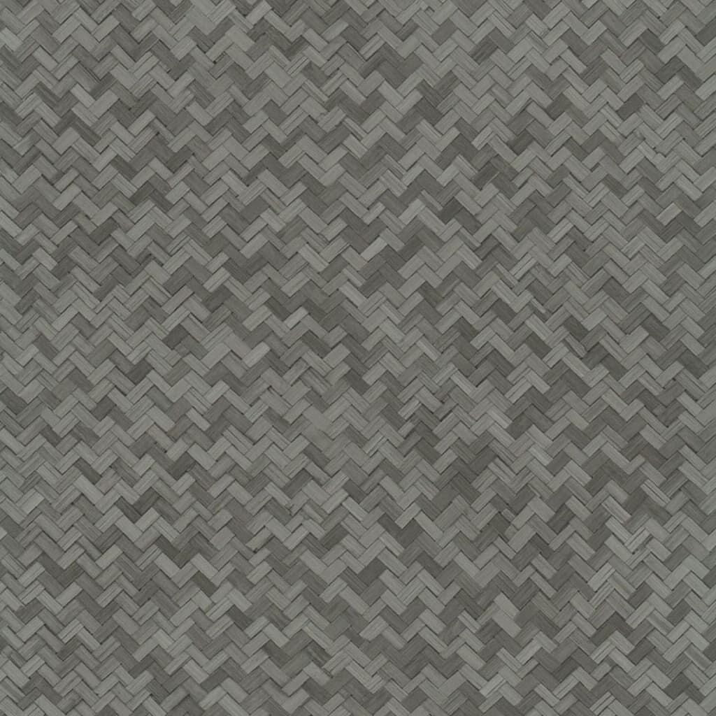 Noordwand Papel Pintado Botanica Rattan Wickerwork Negro Y Gris_0