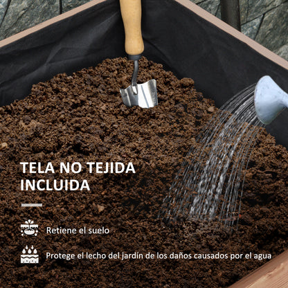 Outsunny Mesa De Cultivo Con Ruedas Huerto Urbano Elevado Enrejado 110x49x190 Cm_5