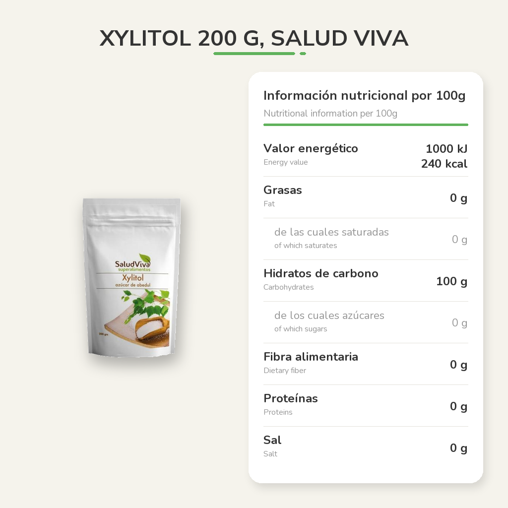 Información nutricional