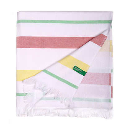 Hammam 80x165cm 350gsm 100% Algodón Rosa, Amarillo Y Verde Rainbow Be_0