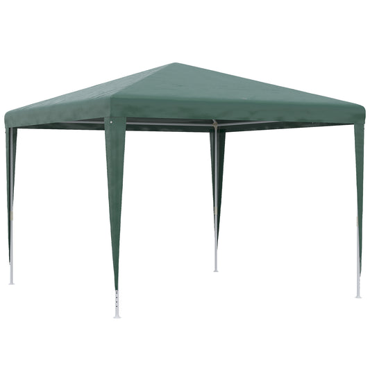 Outsunny Carpa Desmontable 3x3 M Con 4 Orificios De Drenaje Y Marco De Acero_0