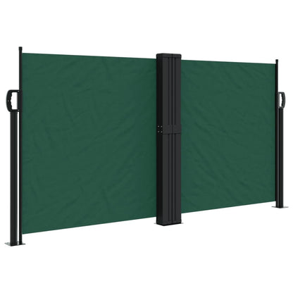 Vidaxl Toldo Lateral Retráctil Verde Oscuro 120x1000 Cm_0