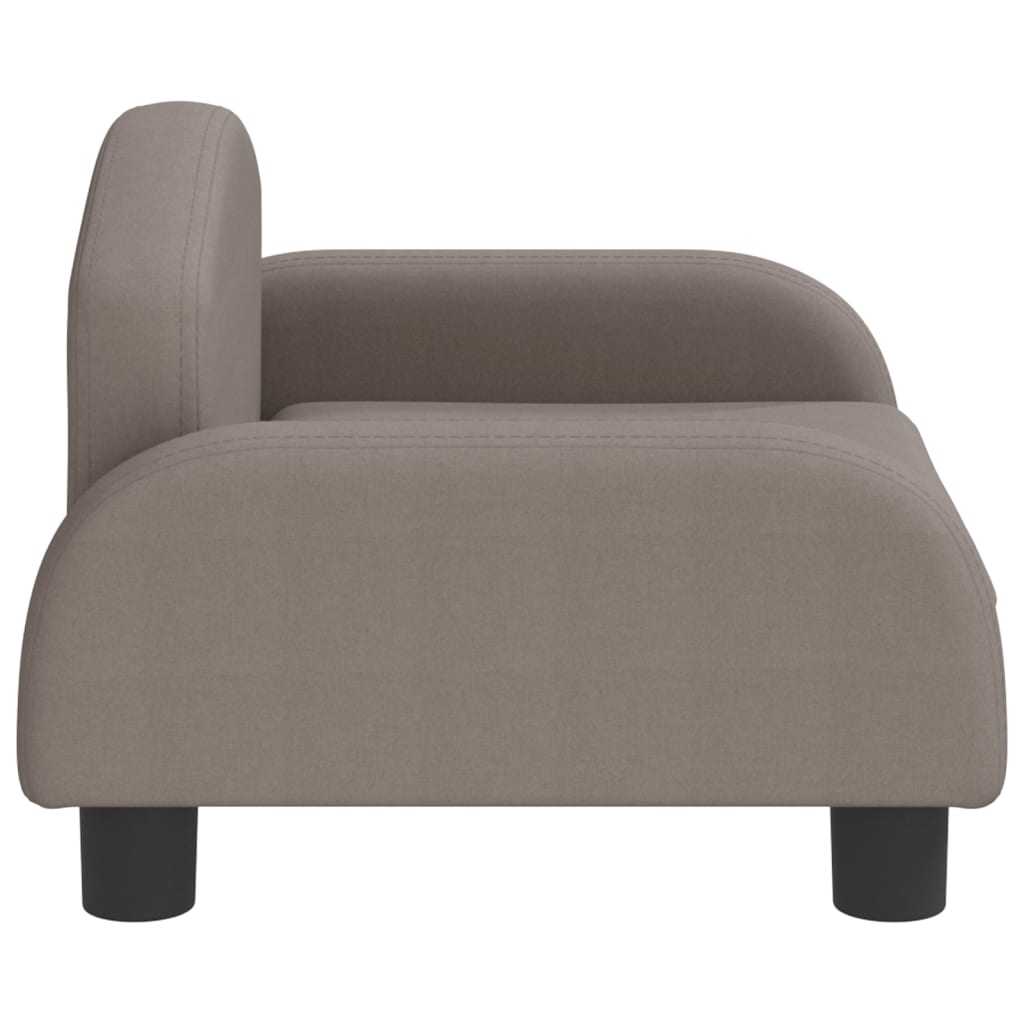 Cama Para Perros De Tela Gris Taupe 50x40x30 Cm / Vetonek_1