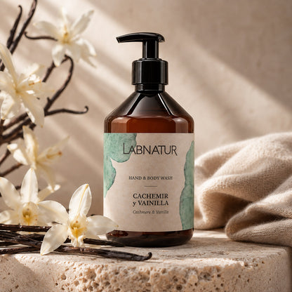 Jabón Manos y Cuerpo Cachemir y Vainilla Labnatur 500 ml | Aroma Dulce y Cálido | Limpieza Suave | Vegano_1