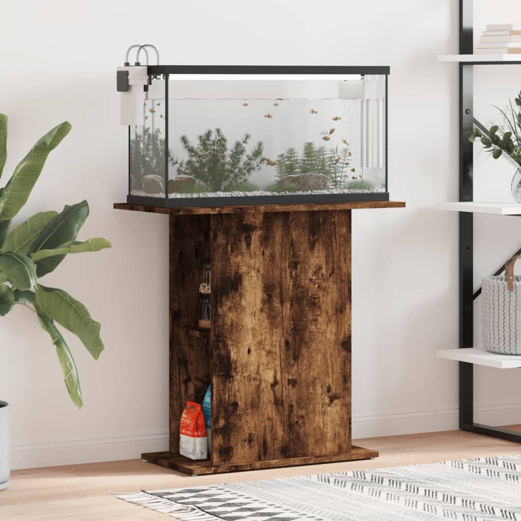 Vidaxl Soporte Acuario Madera Ingeniería Roble Ahumado 75x36x72,5 Cm_1