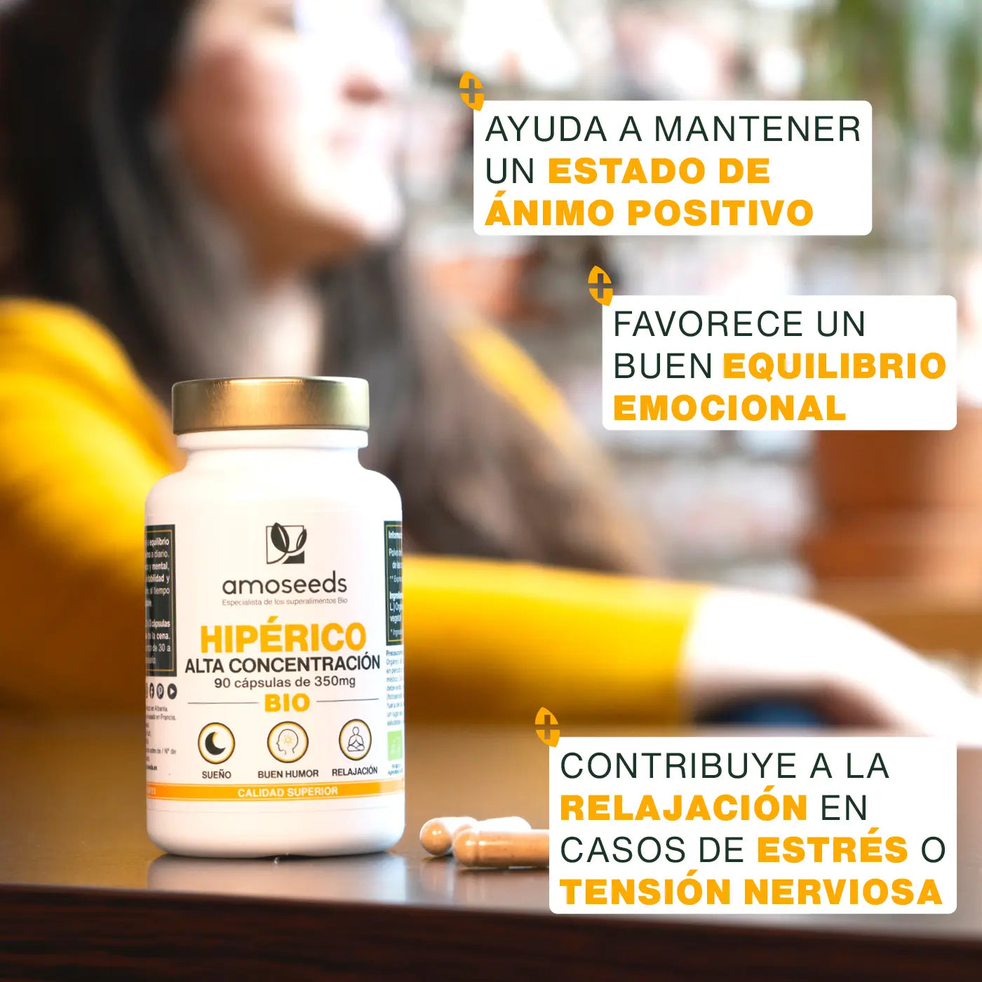 Hipérico Bio, Alta Concentración | 90 Cápsulas_2