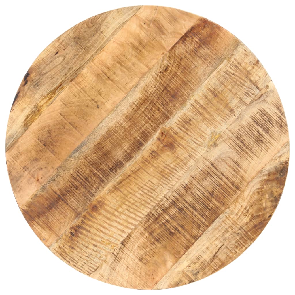 Mesa De Bistró Redonda Madera De Mango Rugosa Ø80x75 Cm_1