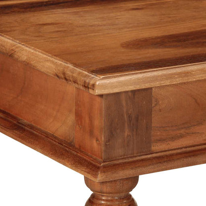 Mesa De Centro De Madera Maciza 110x60x40 Cm Acacia_3