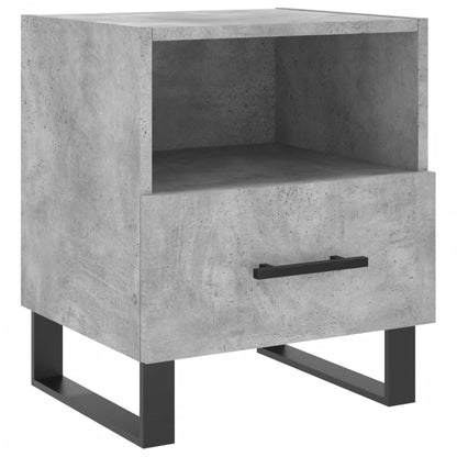 Mesita Noche 2 Uds Madera Ingeniería Gris Hormigón 40x35x47,5cm_4