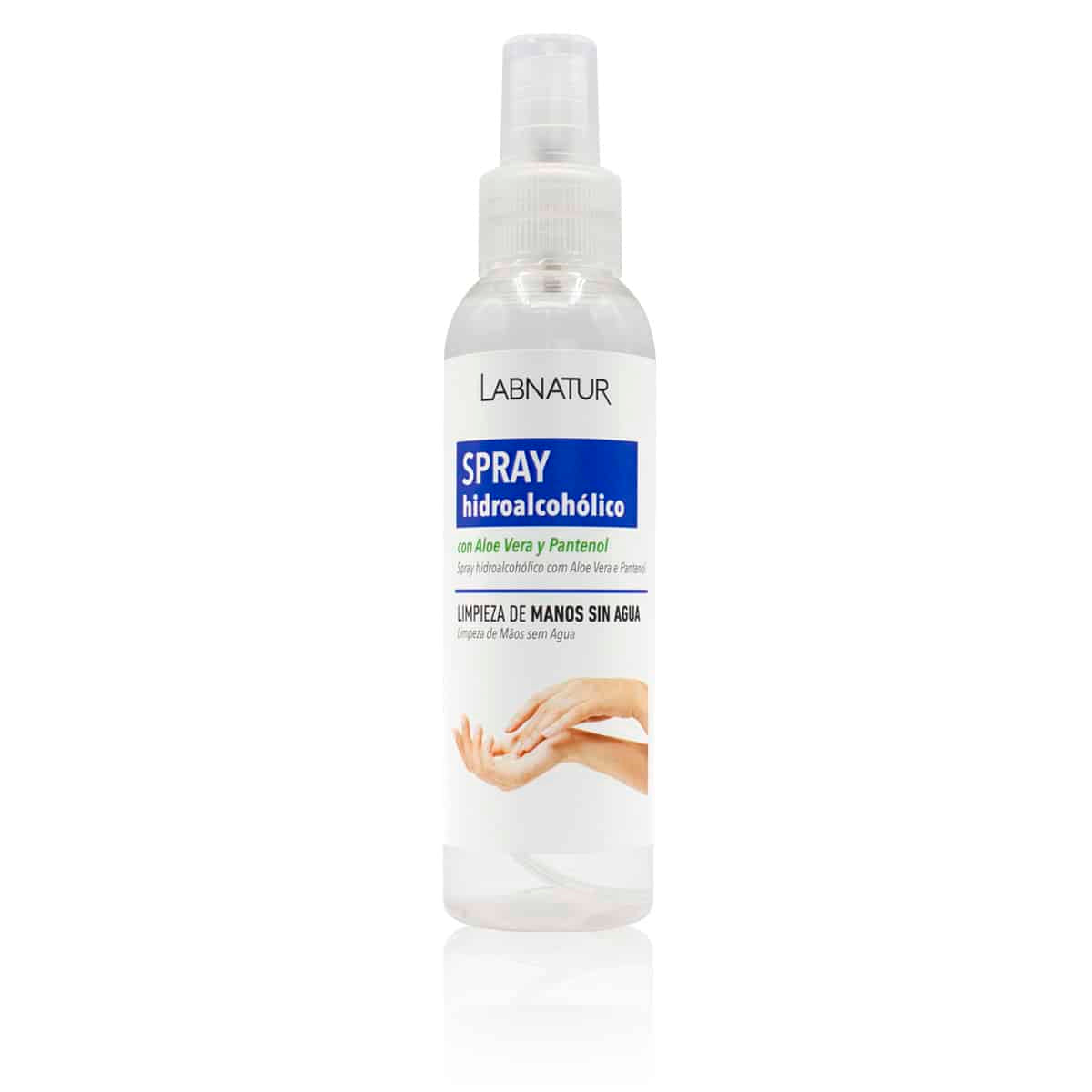 Spray Hidroalcohólico Aloe Vera 125 ml Labnatur| Higiene de Manos | Limpieza con Aloe Vera | Cuidado Refrescante_0