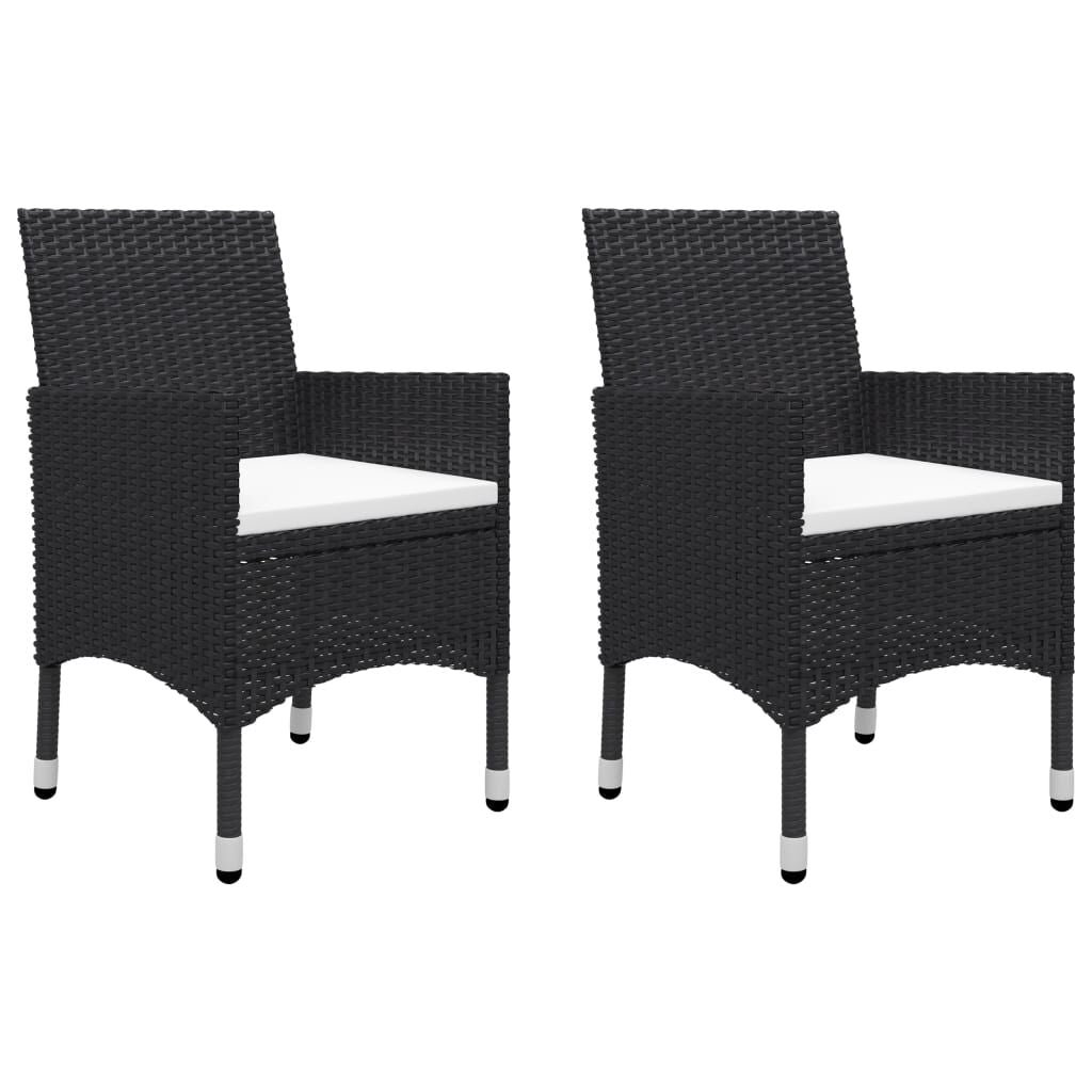 Vidaxl Juego De Comedor De Jardín De 5 Piezas Negro_1